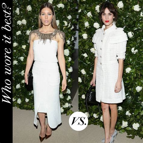 chanel couture and jessica|Jessica Biel vs. Alexa Chung: Who wore Chanel best at last .